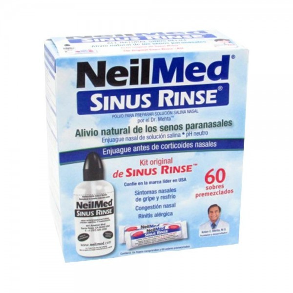 Neilmed Sinus Rinse Kit 1 Frasco 240 Ml + 60 Sobres