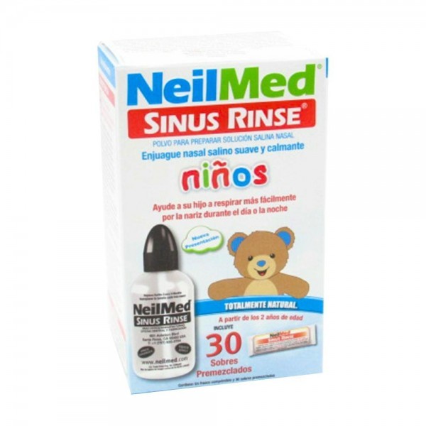 Neilmed Sinus Rinse NiÃ±os Kit 1 Frasco 120 Ml + 30 Sobres
