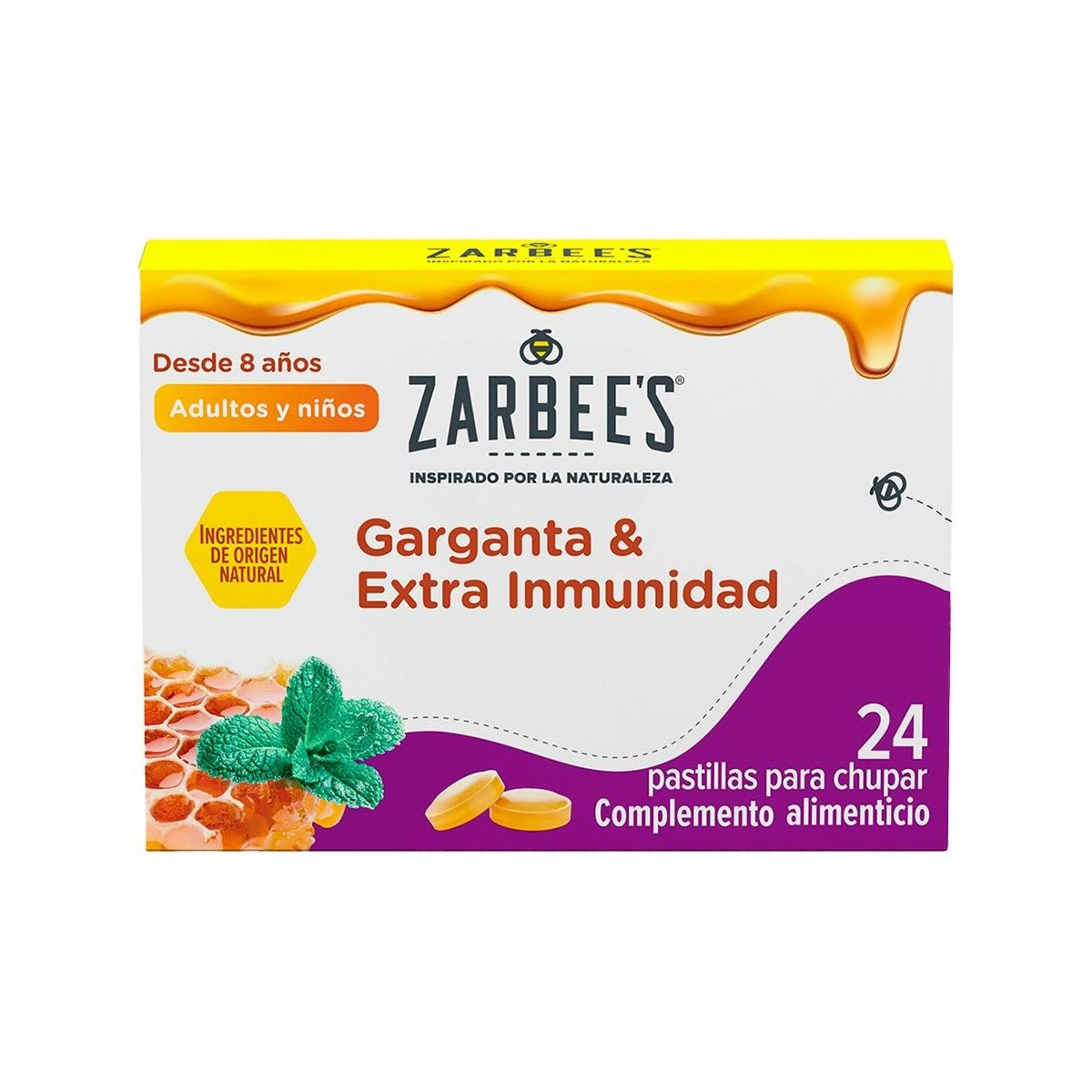 Zarbees Garganta Y Extra Inmunidad 24 Past Para...