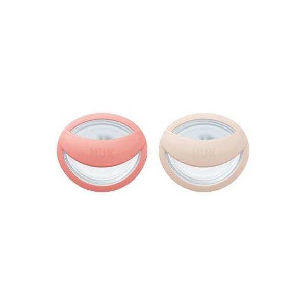 Nuk Chupetes Silicona Mommy Feel 0-9M Rosa 2uds