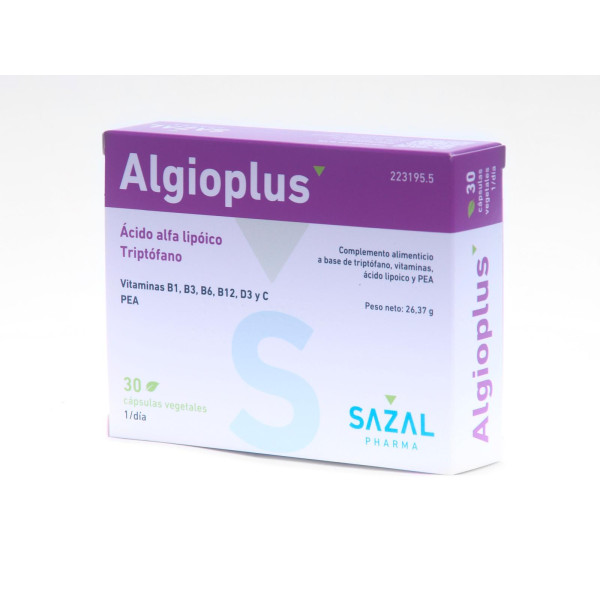 algioplus sazal 30 cápsulas