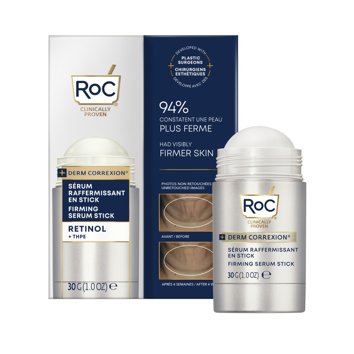 roc derm correxion serum reafirmante stick retinol