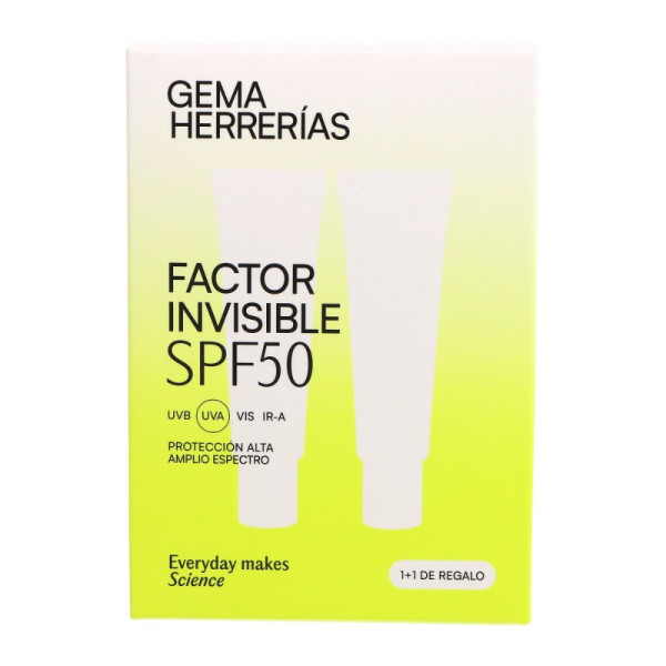 Gema Herrerías Factor Invisible SPF50 Amplio espectro [UVB UVA VIS IR-A] 45 ml