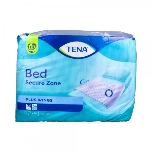 Empapador Tena Bed Desech C/Alas Plus 80X180 Cm 20 Un