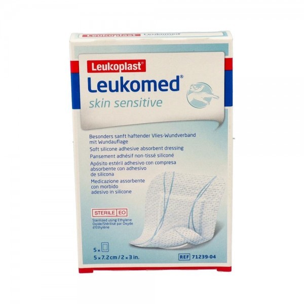 Leukomed Skin Sensitive 5Cm X 7,2Cm 5 Un