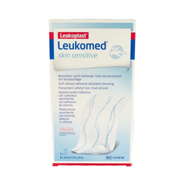 Leukomed Skin Sensitive 8Cm X 15Cm 5 Un