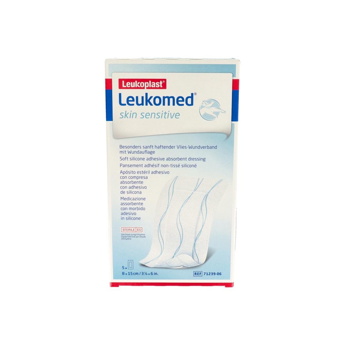 Leukomed Skin Sensitive 8Cm X 15Cm 5 Un
