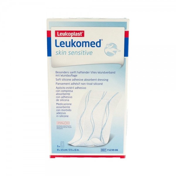 Leukomed Skin Sensitive 8Cm X 15Cm 5 Un