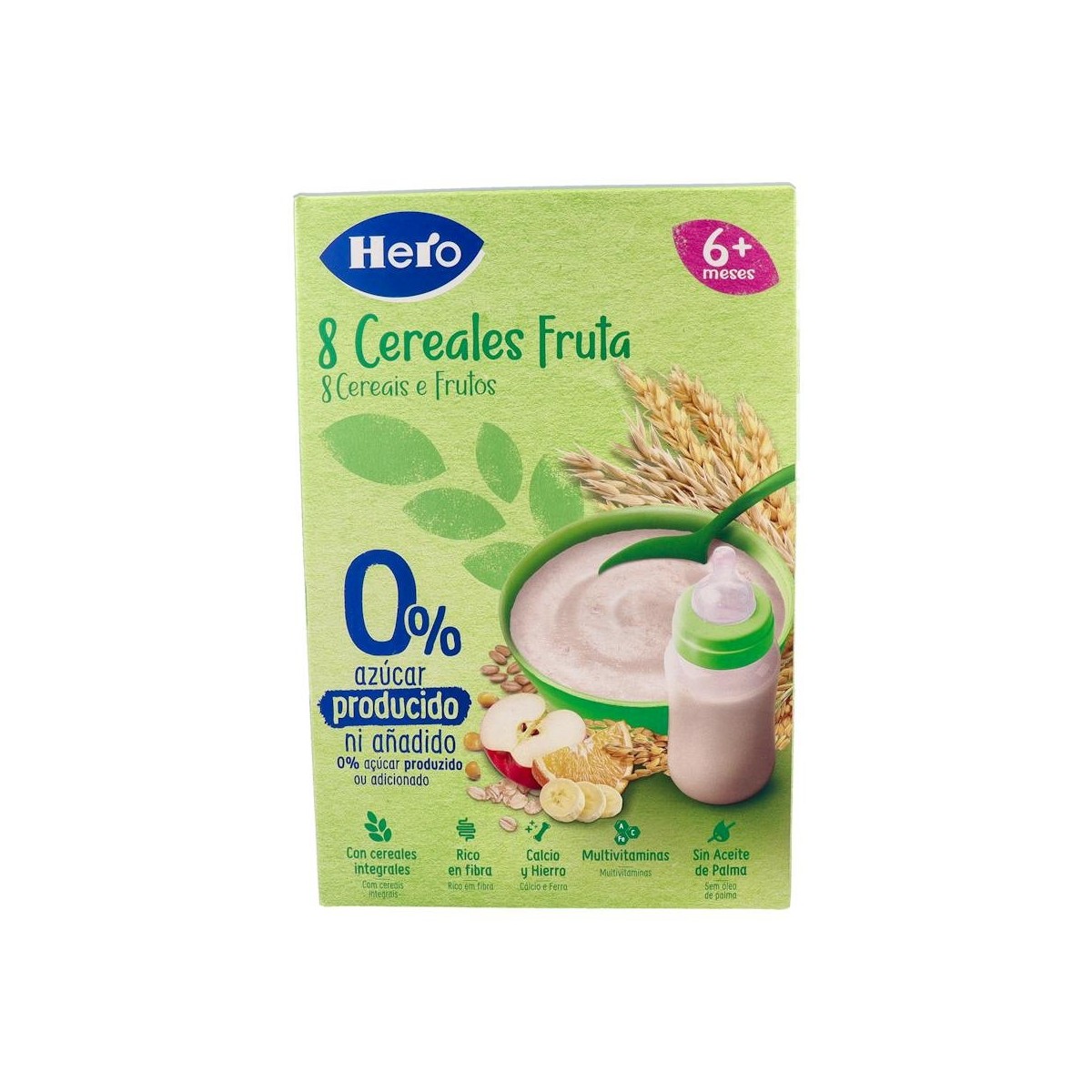 Hero 8 Cereales Fruta 340 G