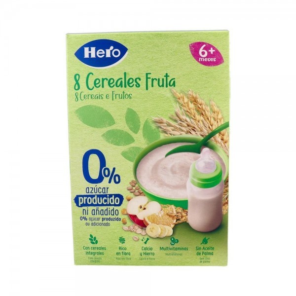 Hero 8 Cereales Fruta 340 G