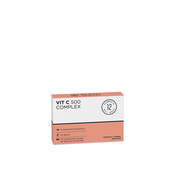 Vit C 500 Complex  20 Comprimidos Bicapa De Liberación Controlada